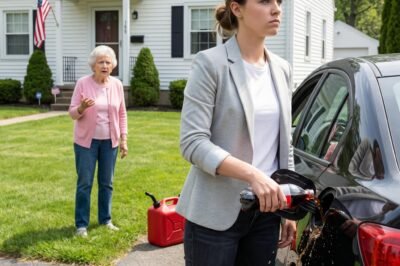 “Oops. Guess I poured soda into your gas tank.” My sister smirked. Mom shrugged. “Mistakes happen.” I didn’t raise my voice. I updated my insurance, cut their access to everything, and went to bed. At 7:42 a.m., a tow truck and two officials knocked on her door — and ten minutes later my phone lit up…