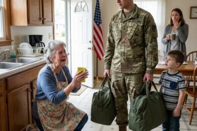 MY SON CAME HOME AFTER FIVE YEARS IN THE ARMY TO SURPRISE ME— AND FOUND ME LIVING LIKE A MAID IN THE HOUSE MY HUSBAND AND I BOUGHT. HE LOOKED AT ME AND SAID, “MOM… IS THAT REALLY YOU?” WHAT HE DID NEXT SILENCED THE ENTIRE HOUSE.