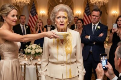 AT DINNER, MY SON’S MOTHER-IN-LAW THREW A BOWL OF HOT SOUP IN MY FACE AND LAUGHED: “YOU POOR TRASH—YOU DESERVE THAT.” MY DAUGHTER-IN-LAW AGREED. MY SON JUST WATCHED. I WIPED MY FACE… WALKED OUT… AND MADE ONE CALL.