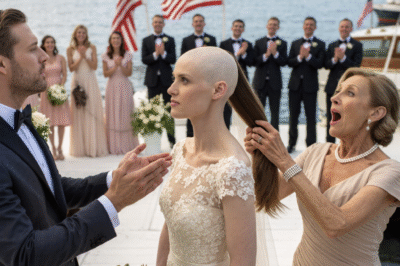 OUR FIRST DANCE BY LAKE WASHINGTON HAD JUST BEGUN—WHEN MY MOTHER-IN-LAW LUNGED AND RIPPED MY WIG OFF IN FRONT OF THE CAMERAS. A GLASS SHATTERED. I FROZE. MY HUSBAND DIDN’T ARGUE. HE TOOK IT FROM HER, THREW IT INTO THE LAKE, AND SAID ONE SENTENCE THAT MADE THE ENTIRE RECEPTION ERUPT… THEN WEEKS LATER, HER LETTER FORCED ME INTO A CHOICE I NEVER SAW COMING.