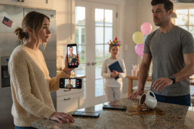 At my daughter’s sixth birthday party, my dad video-called from his military base. Kids were screaming over the sprinkler, frosting sliding off a slightly crooked cake, balloons tangling in the heat. I was exhausted but smiling—because that’s what moms do.