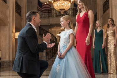 HE INVITED A LINE OF MODELS TO PICK HIS DAUGHTER’S NEW MOM— SHE POINTED AT THE WOMAN IN THE APRON.