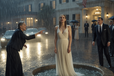 SHE SHOUTED “TEACH HER A LESSON” — AND MY OWN MOTHER SHOVED ME INTO THE FOUNTAIN.  The splash cut through the music like glass breaking.