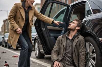 SHE SCREAMED AT A “HOMELESS” MAN FOR TOUCHING HER CAR— THEN SHE SAW THE BRACELET ON HIS WRIST.