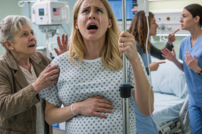 IN THE HOSPITAL ROOM, MY SISTER RIPPED OUT HER OXYGEN AND SCREAMED, “SHE’S TRYING TO KILL ME—SHE WANTS MY HOUSE!” MY MOTHER PICKED UP A METAL IV STAND AND SWUNG IT AT MY 8-MONTH-PREGNANT BELLY. WHEN I WOKE UP, THE DOCTOR SAID, “THERE’S SOMETHING YOU NEED TO KNOW ABOUT YOUR BABY…”