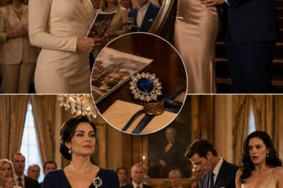 Another woman stood on the staircase of my family home and called it hers. She wore my grandmother’s sapphire brooch on her chest while my husband smiled beside her like silence made the lie legal.