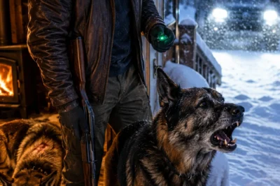 They came to my cabin in a blizzard with fake county badges and calm smiles.